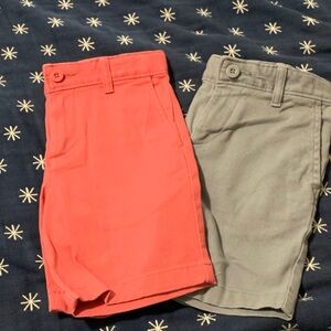 Class Club Coral and Gray Modern Fit Shorts